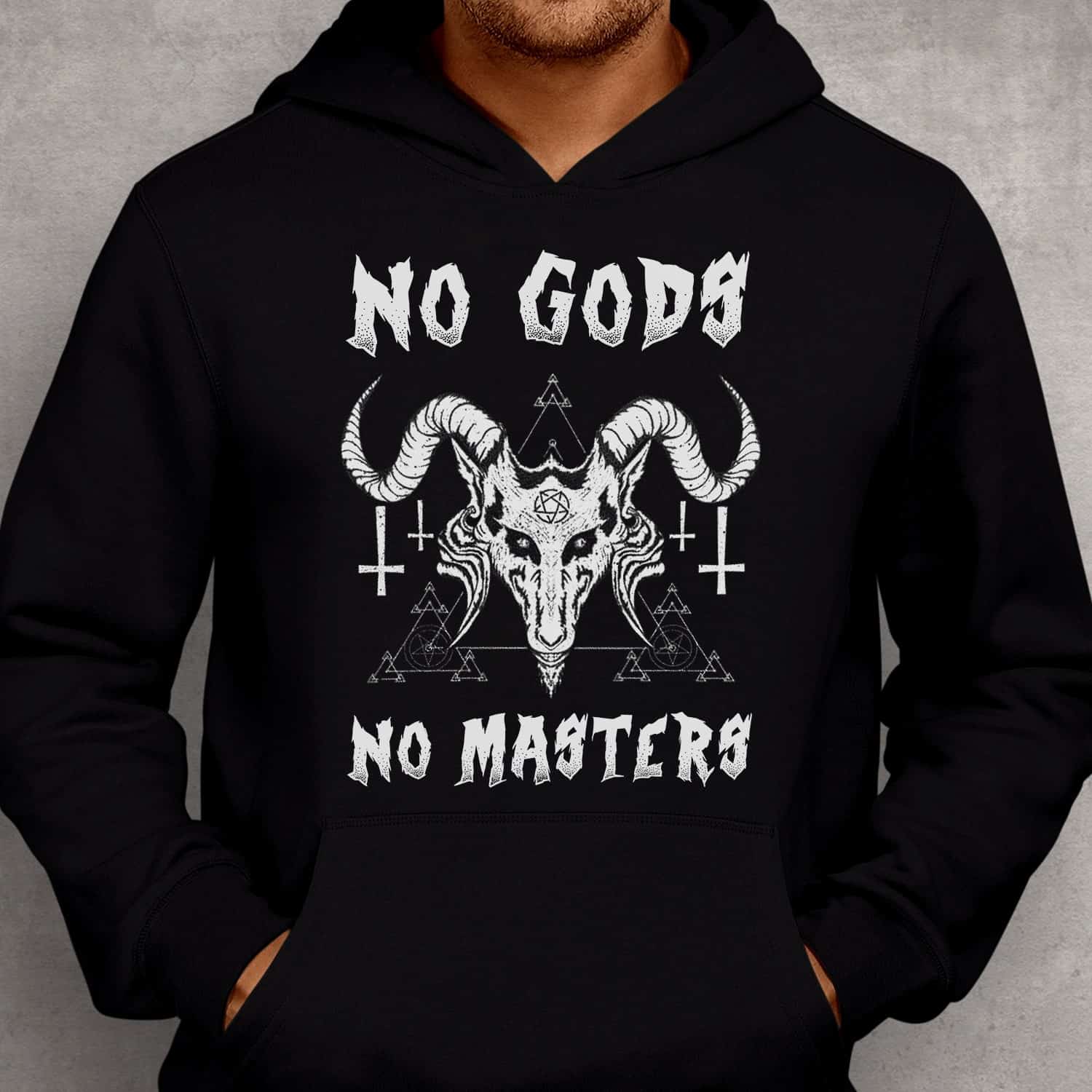 Satan No Gods No Masters Hoodie Satan No Gods No Masters Hoodie