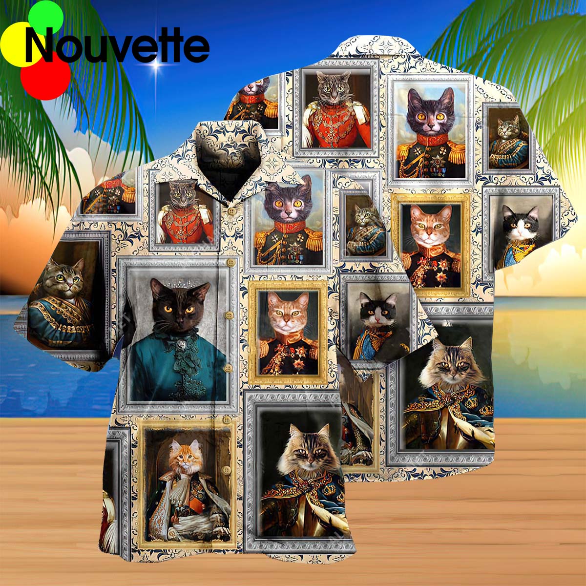 Noble Cat Aristocrat Hawaiian Shirt Noble Cat Aristocrat Hawaiian Shirt