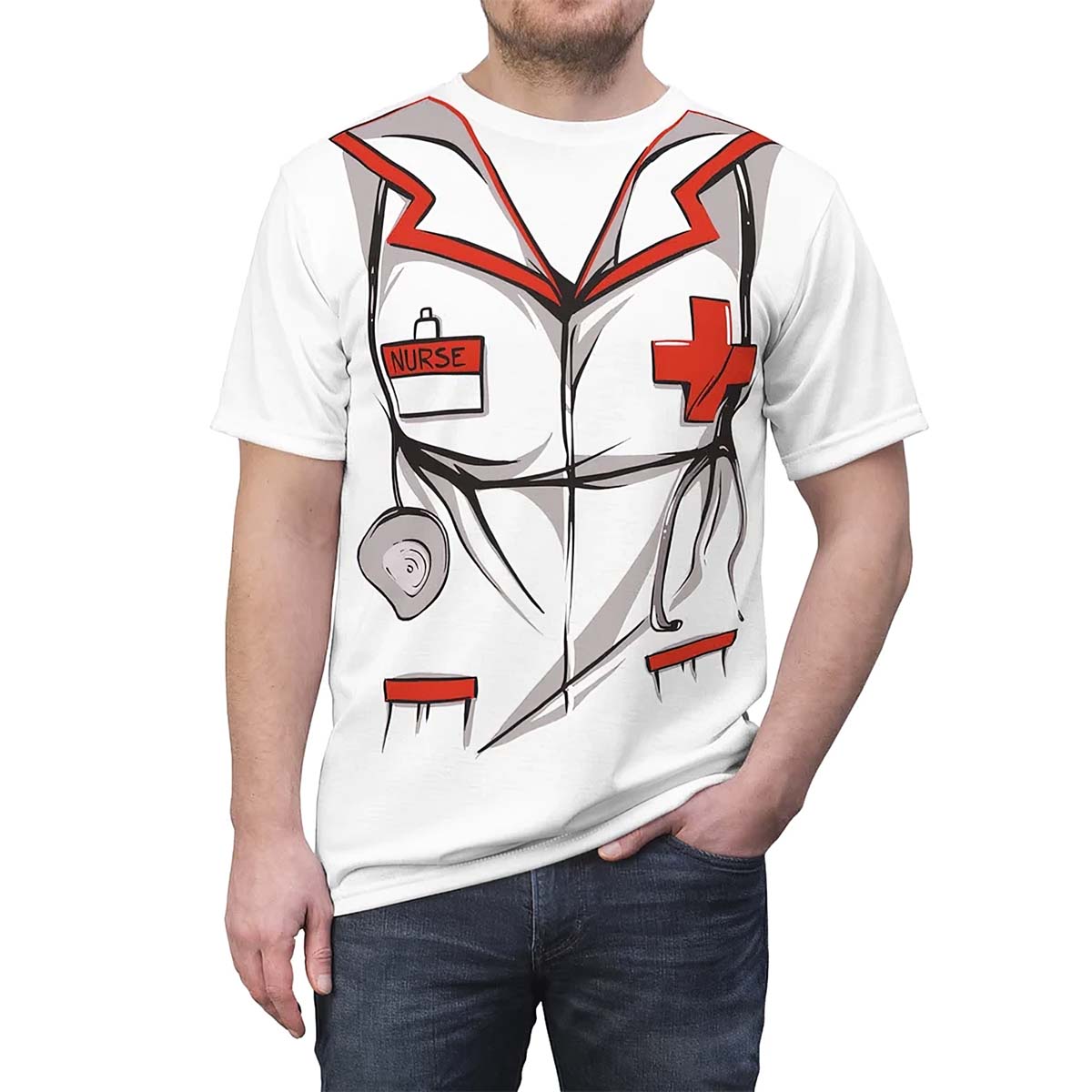 Nurses Uniform Cosplay Halloween Fast And Easy Costume Shirt Nurses Uniform Cosplay Halloween Fast And Easy Costume Shirt