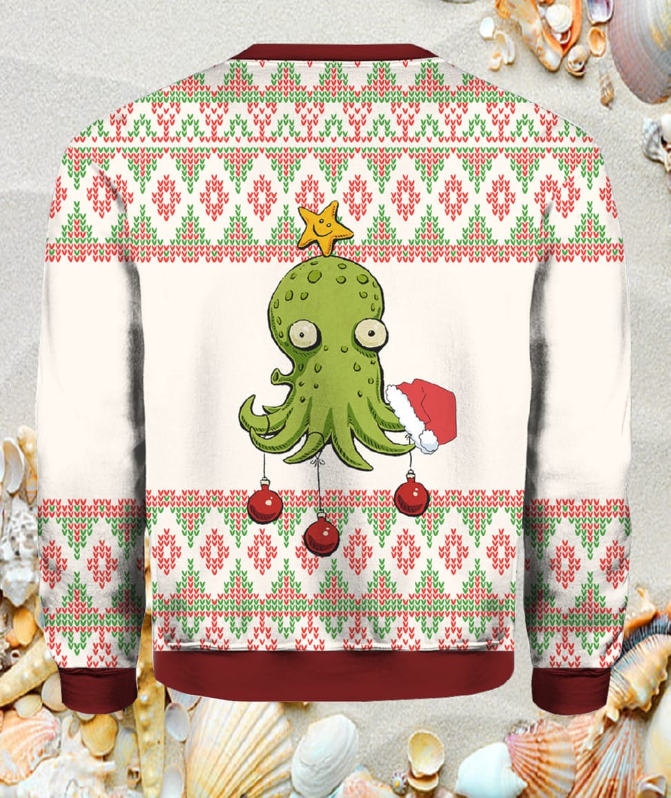 Octopus Christmas Tree Ugly Sweater Octopus Christmas Tree Ugly Sweater