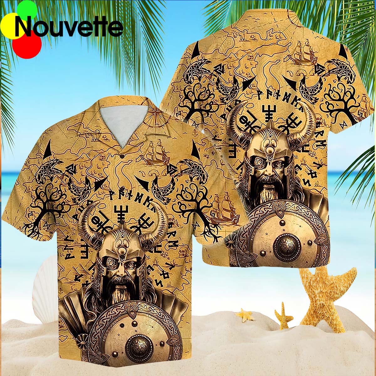 Odin Old Viking Letter Hawaii Shirt