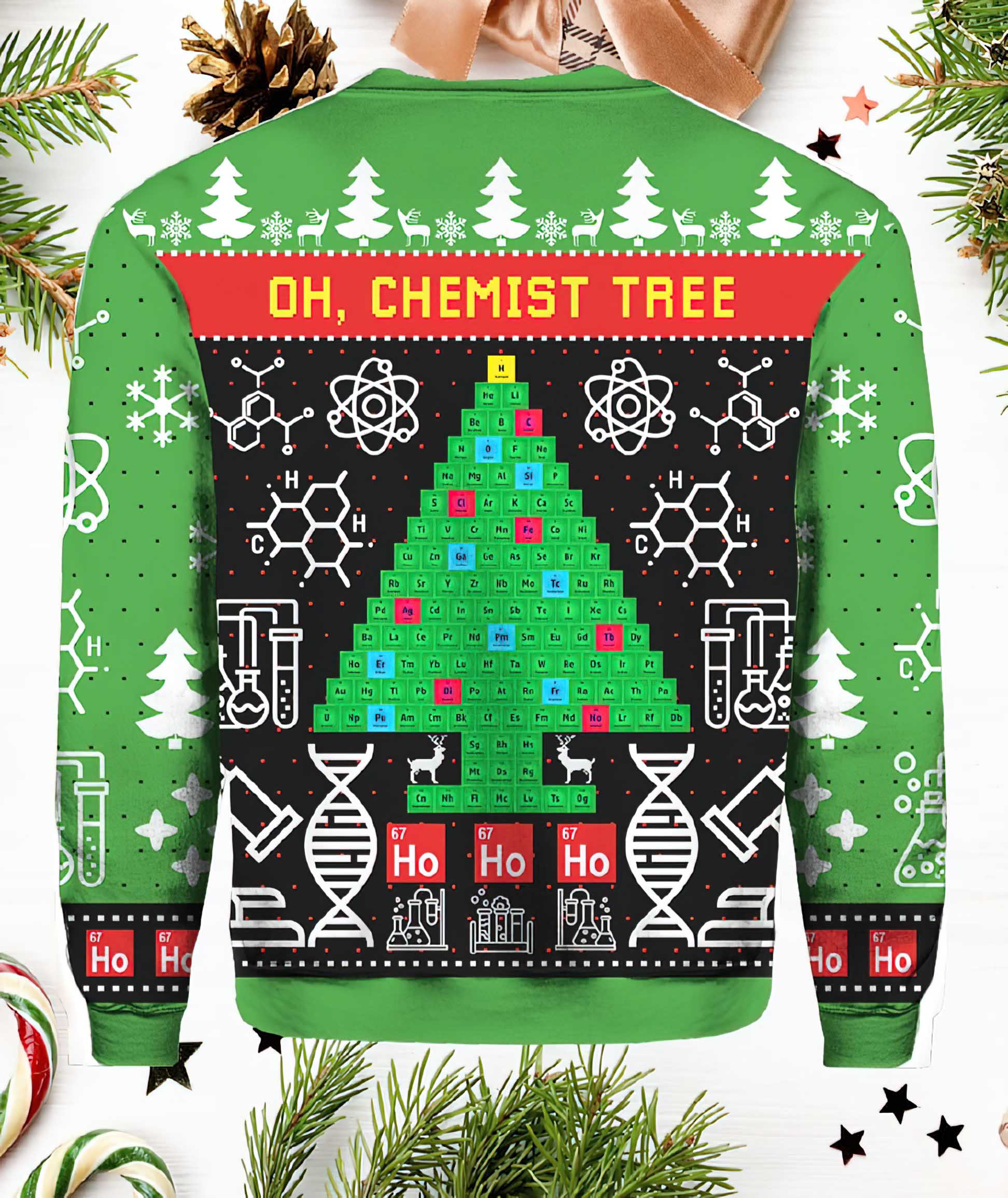 Oh Chemist Tree Christmas Sweater Oh Chemist Tree Christmas Sweater