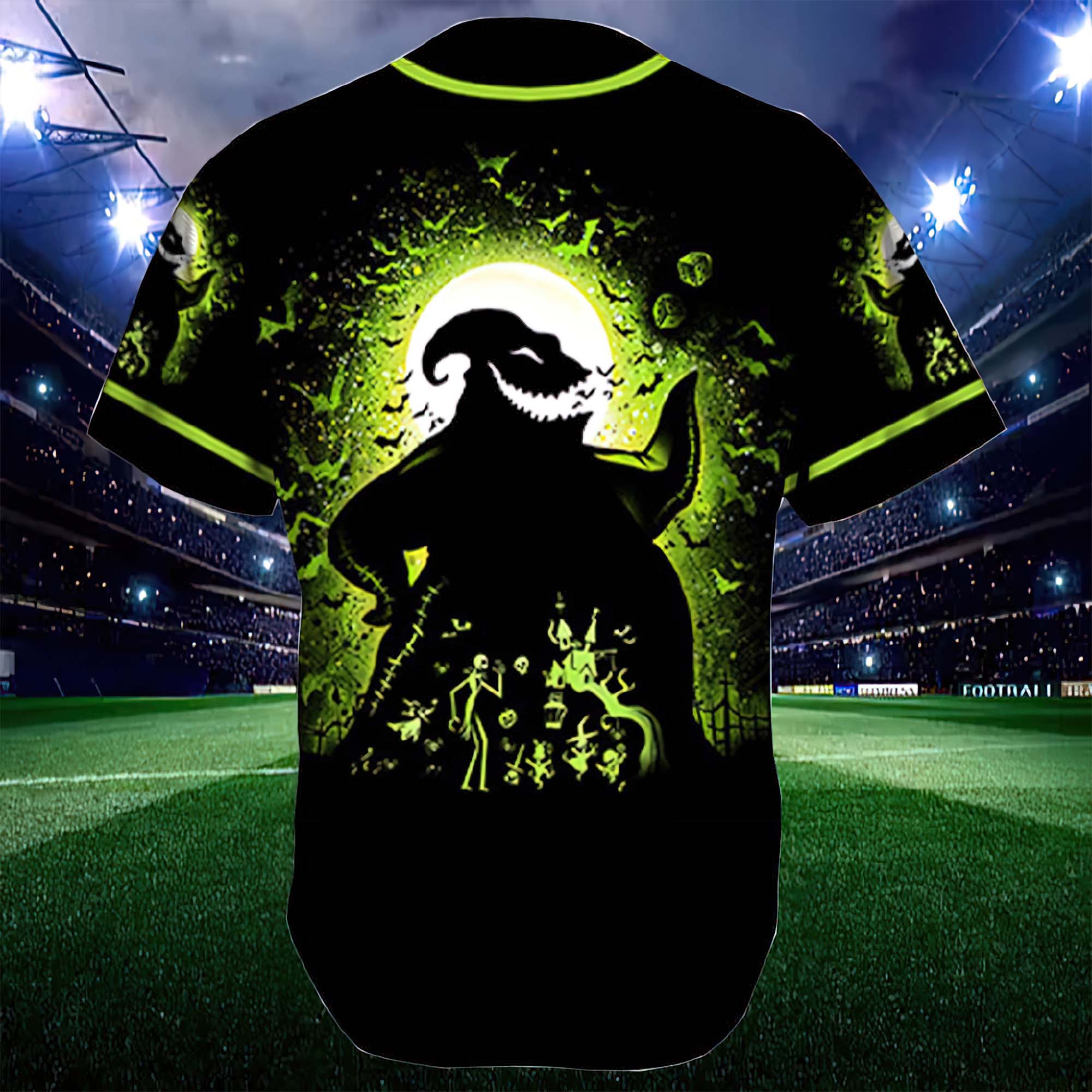 Oogie Boogie Halloween Baseball Jersey Oogie Boogie Halloween Baseball Jersey