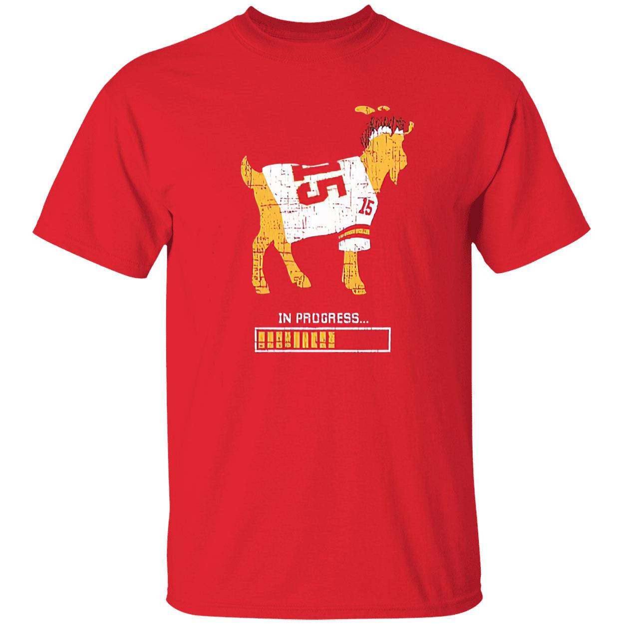Patrick Mahomes Goat In Progress Shirt Patrick Mahomes Goat In Progress Shirt