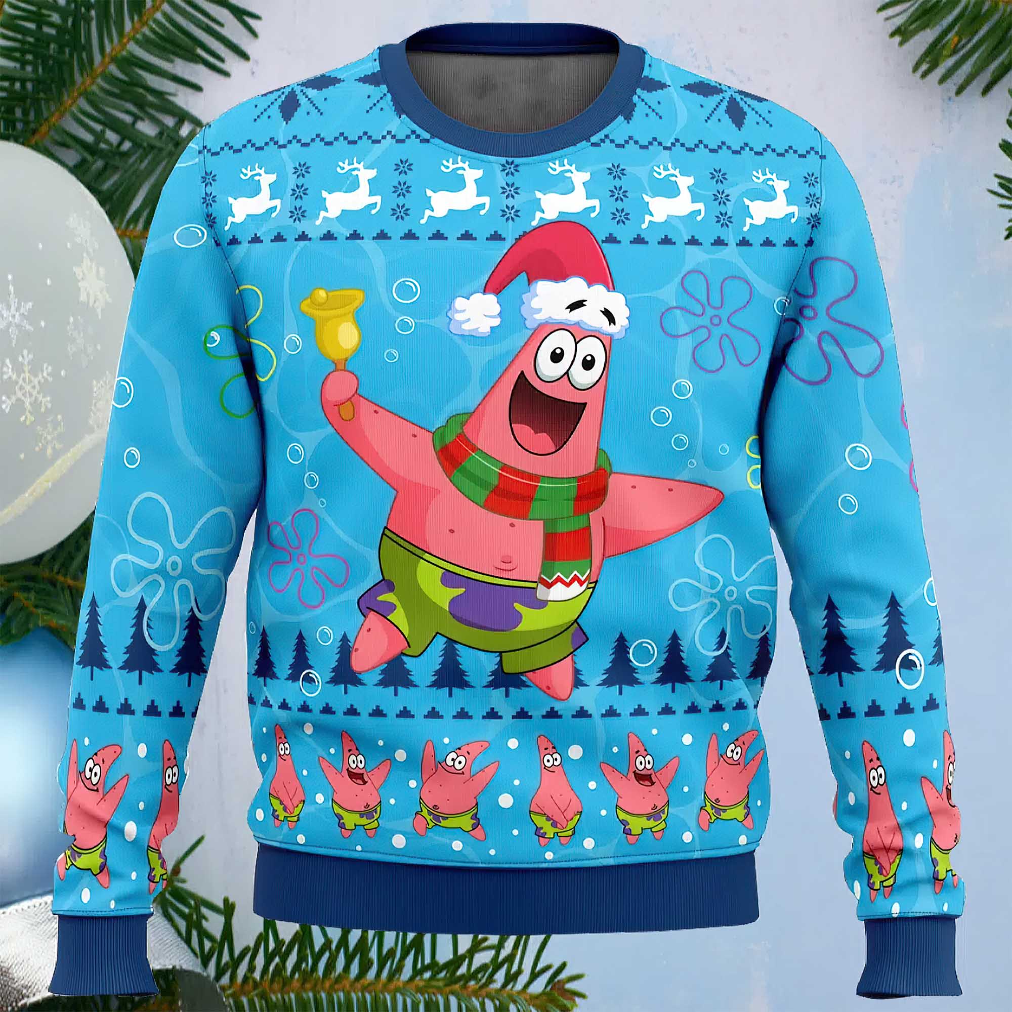 Patrick Sponge Bob Ugly Christmas Sweater Patrick Sponge Bob Ugly Christmas Sweater