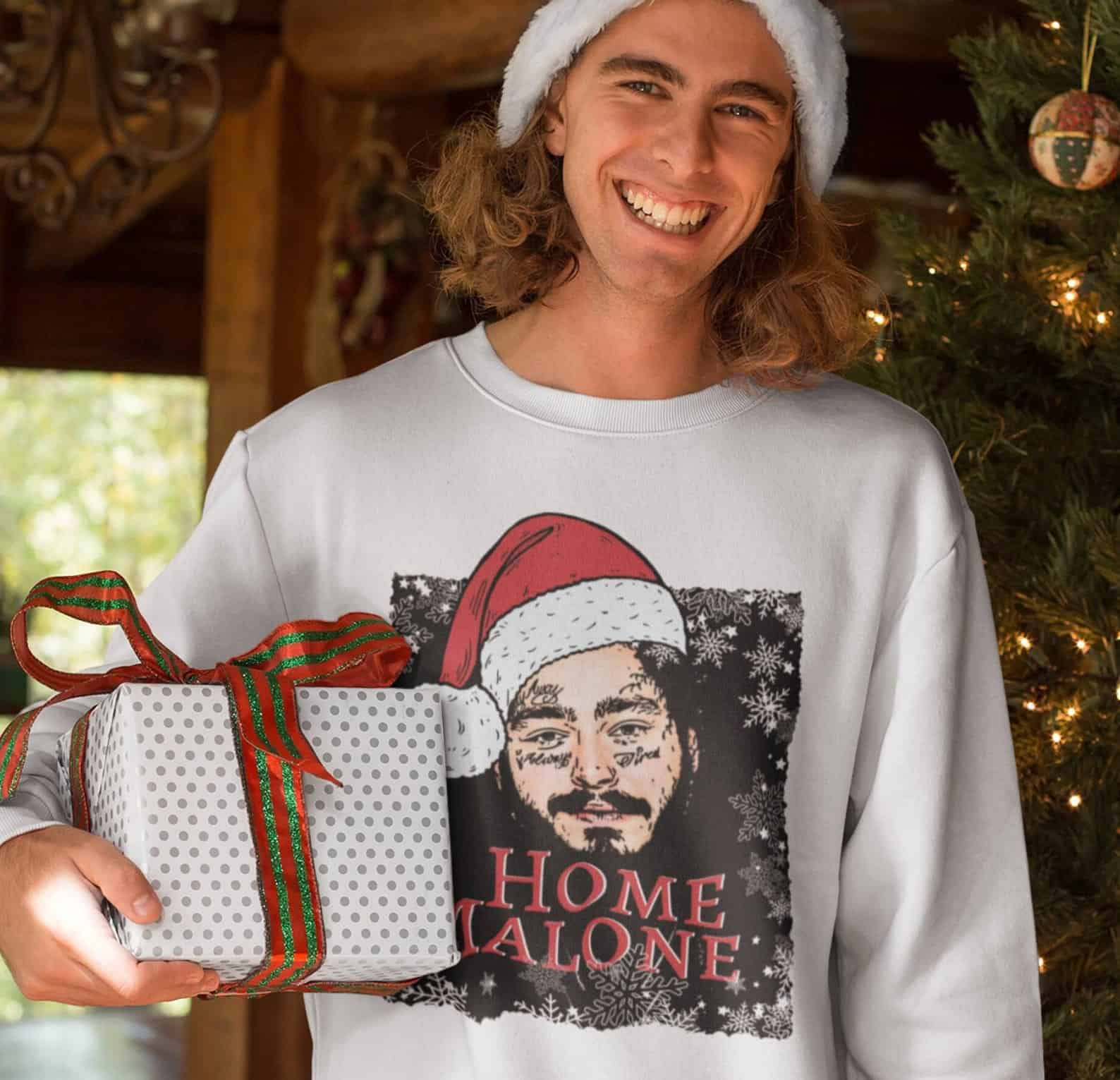 Home Malone Christmas Sweatshirt Home Malone Christmas Sweatshirt