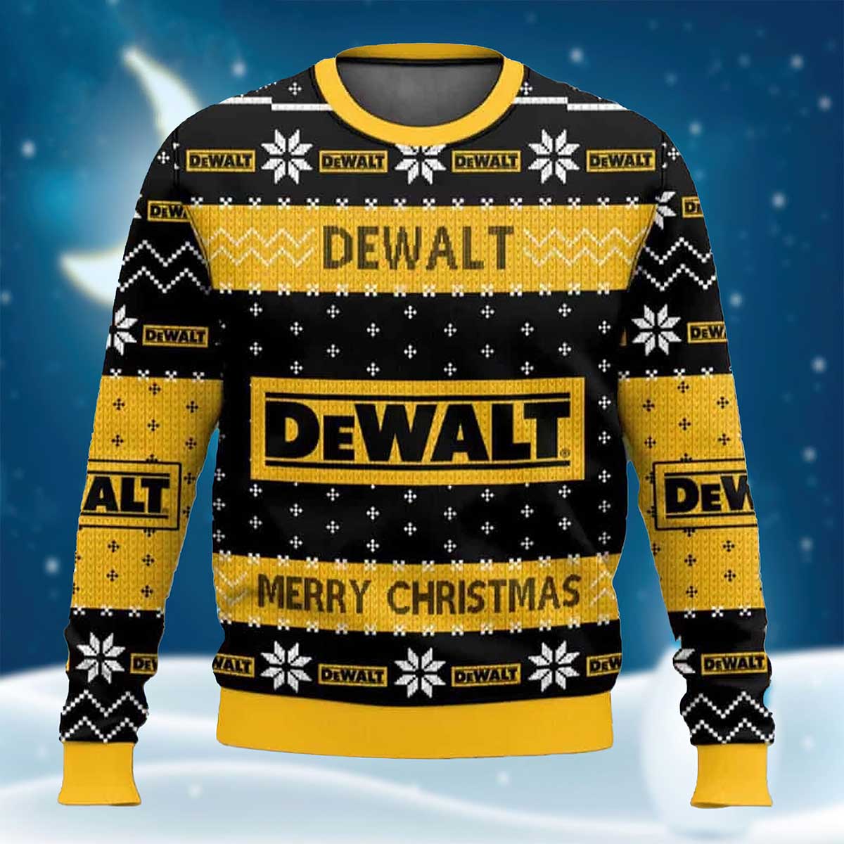 Power Tools Dewalt Merry Christmas Ugly Sweater