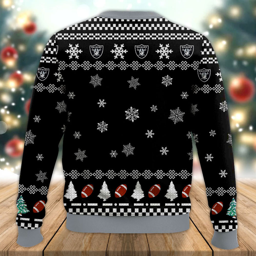 Raiders Cross Ugly Christmas Sweater Raiders Cross Ugly Christmas Sweater