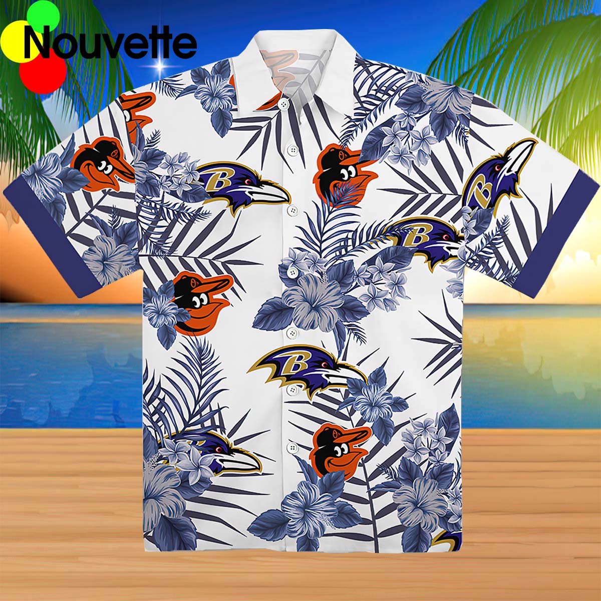 Ravens Orioles Hawaiian Shirt Ravens Orioles Hawaiian Shirt