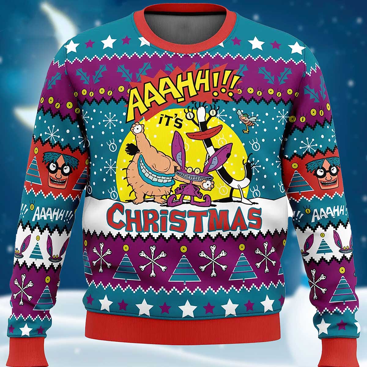 Real Monsters Ugly Christmas Sweater