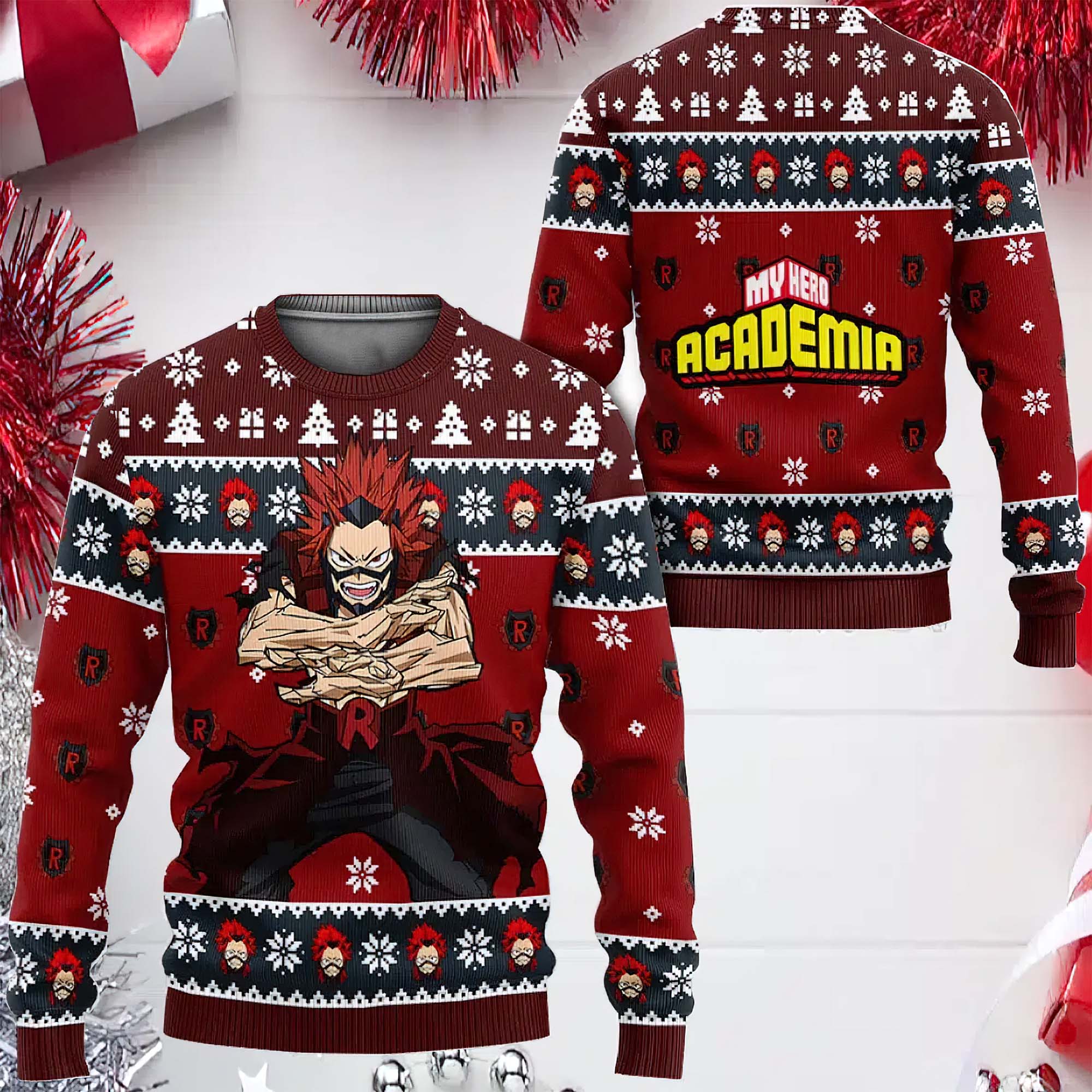 Red Riot Anime Ugly Christmas Sweater Red Riot Anime Ugly Christmas Sweater