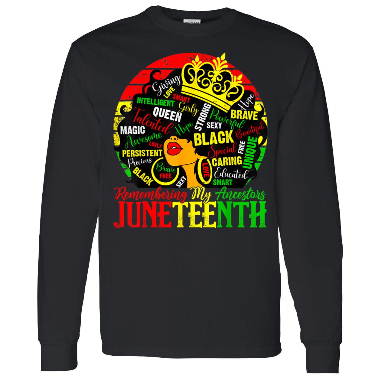 Remembering My Ancestors Juneteenth Shirt Remembering My Ancestors Juneteenth Shirt