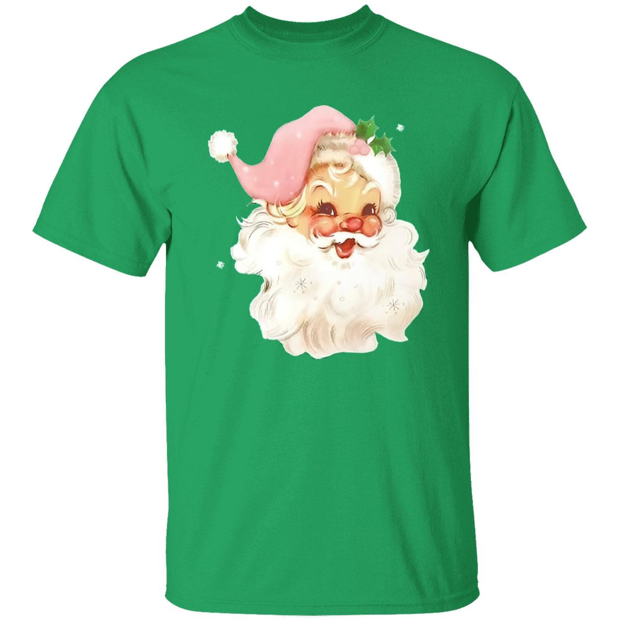 Retro Pink Santa Claus Print Sweatshirt Retro Pink Santa Claus Print Sweatshirt