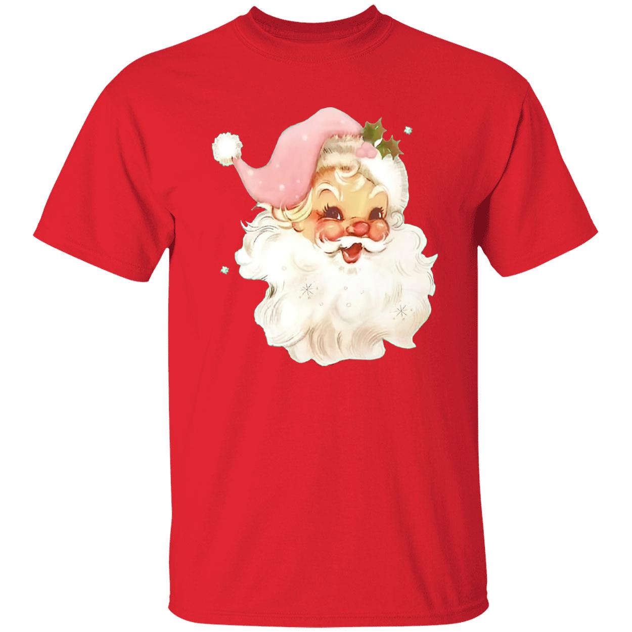 Retro Pink Santa Claus Print Sweatshirt Retro Pink Santa Claus Print Sweatshirt