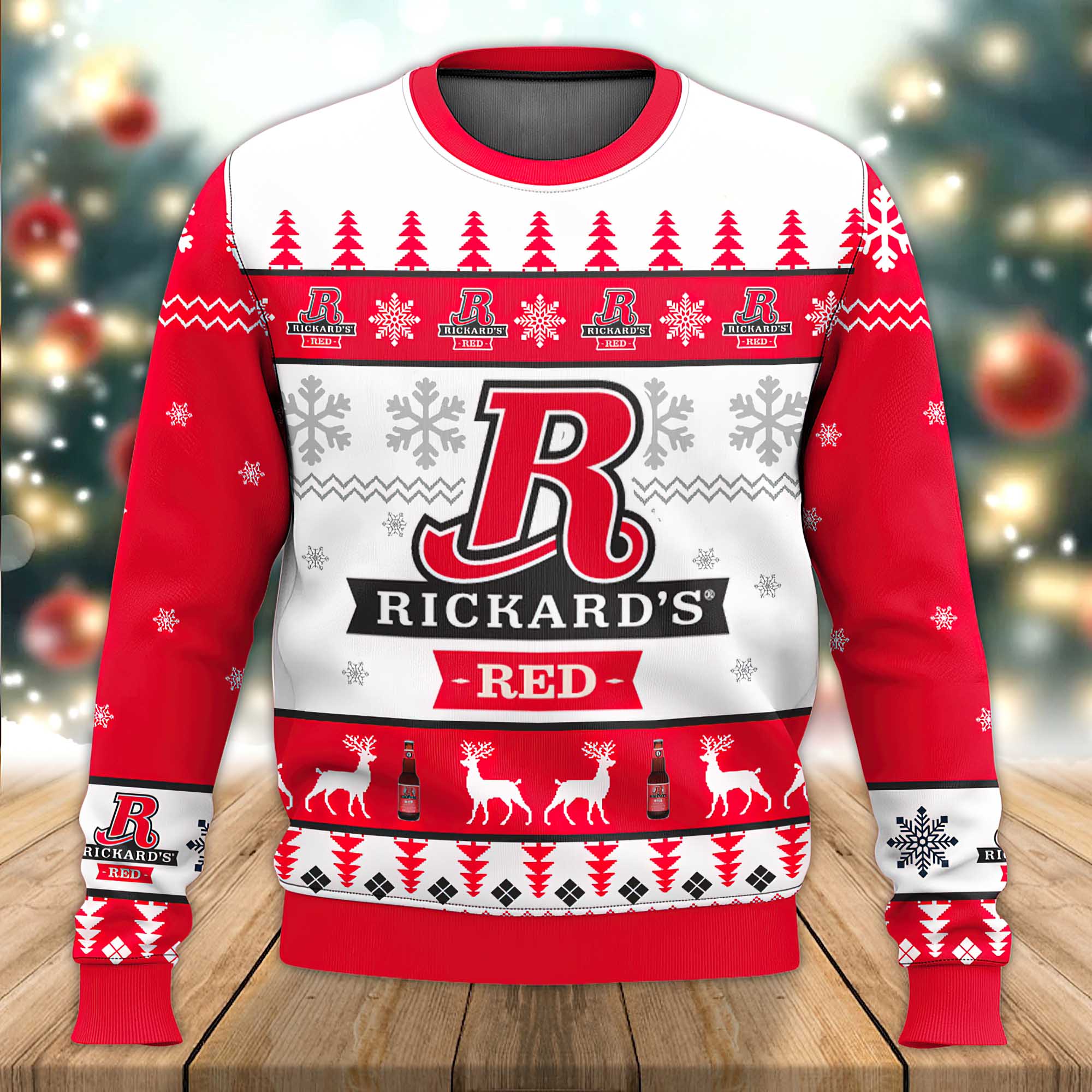Rickard Red Beer Ugly Sweater Rickard Red Beer Ugly Sweater