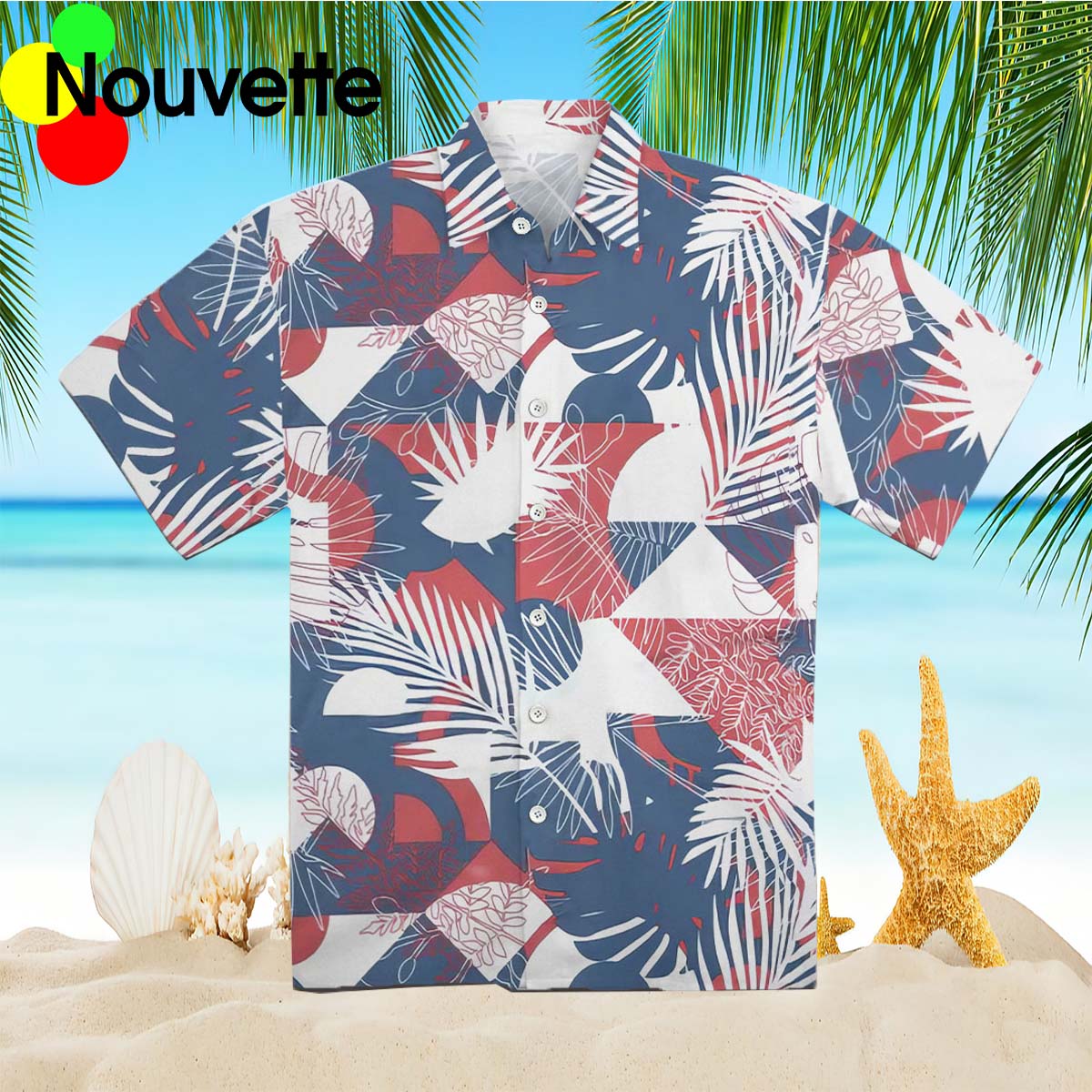 Rickie Fowler Red Blue Pattern Golf Shirt Rickie Fowler Red Blue Pattern Golf Shirt