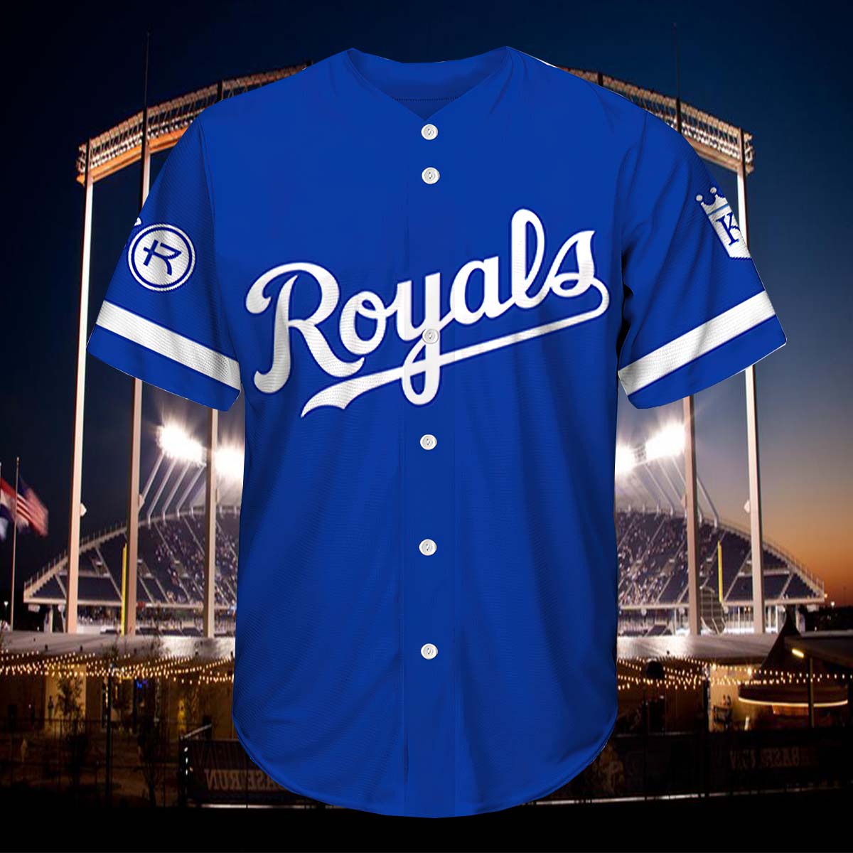 Rockhurst University Night At The K Royals Rock U 23 Baseball Jersey Rockhurst University Night At The K Royals Rock U 23 Baseball Jersey