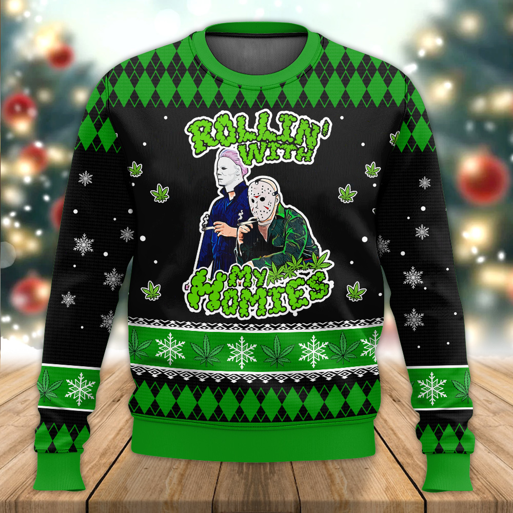 Rolling With My Homies Ugly Sweater Rolling With My Homies Ugly Sweater