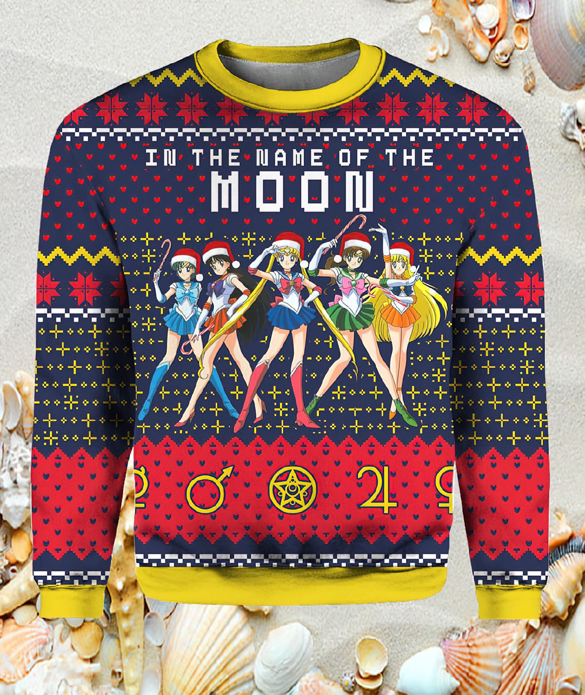 Sailor Moon Ugly Christmas Sweater Sailor Moon Ugly Christmas Sweater
