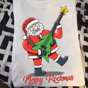 Santa Claus Merry Rockmas Shirt