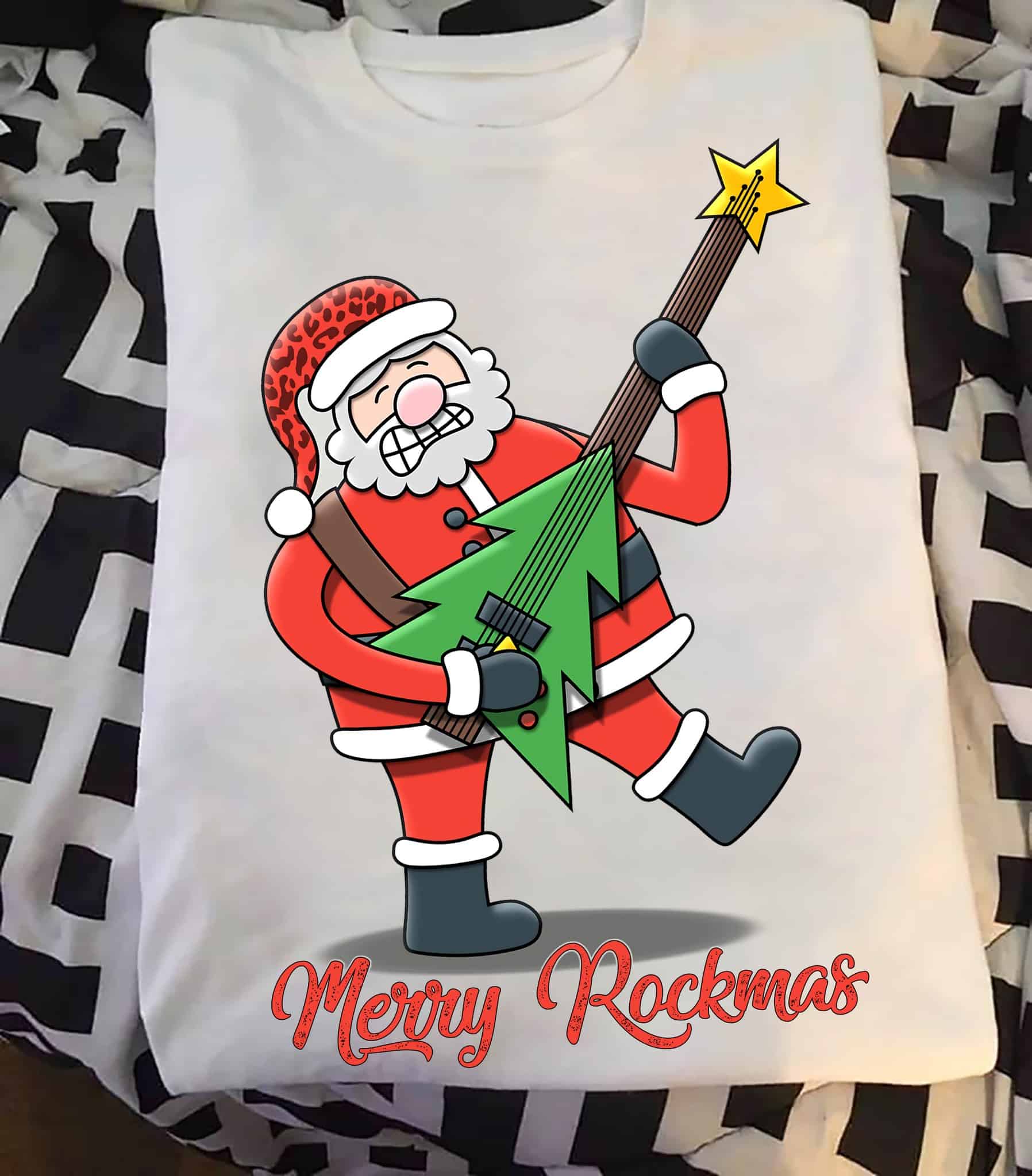 Santa Claus Merry Rockmas Shirt Santa Claus Merry Rockmas Shirt