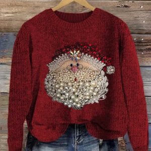 Santa Claus Crown Pearl Sweatshirt 1 Santa Claus crown pearl Sweatshirt.jpg