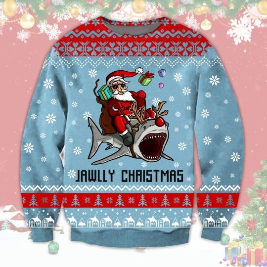 Santa Claus Shark Jawlly Christmas Christmas Sweater