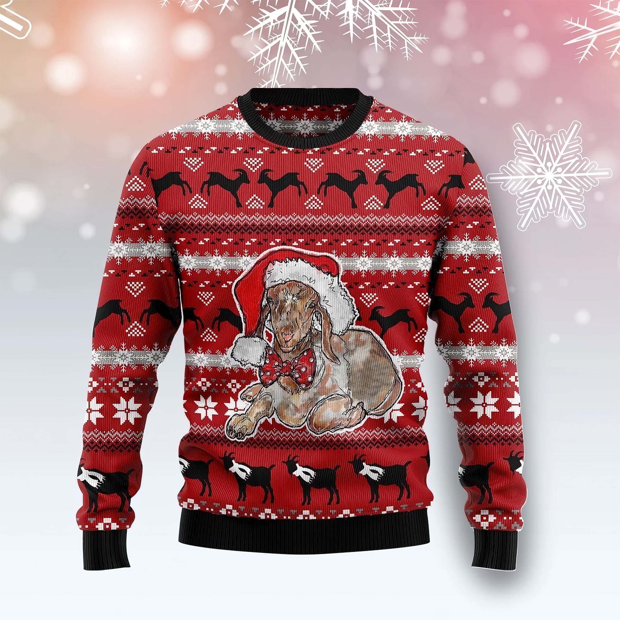 Santa Goat Christmas Sweater