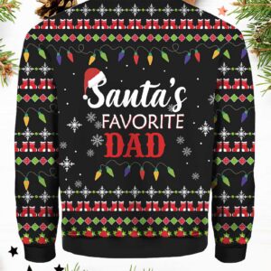 Santa'S Favorite Dad Ugly Christmas Sweater 1 Santas Favorite Dad Ugly Christmas Sweater1.jpg