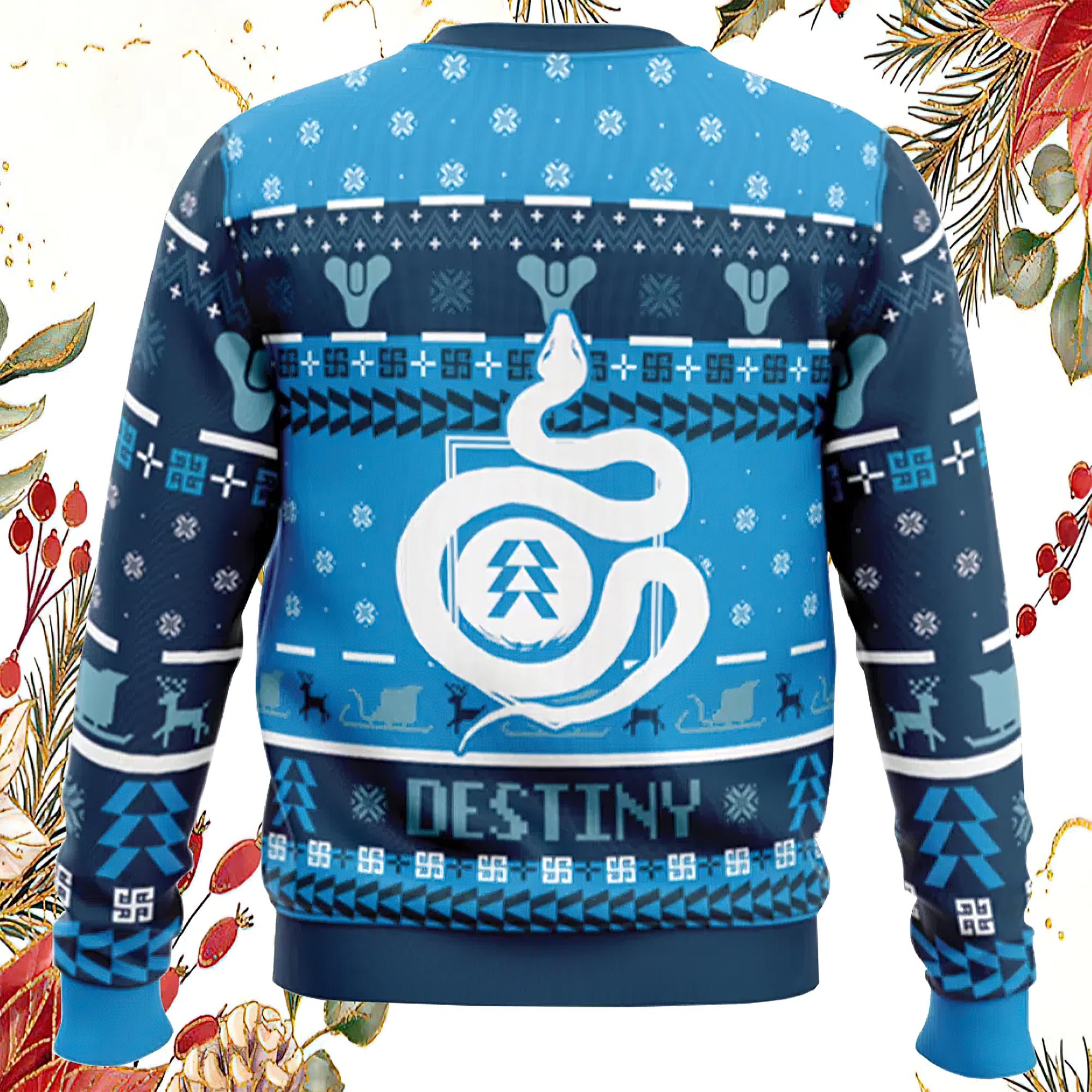 Serpent Emblem Destiny Hunter Ugly Christmas Sweater Serpent Emblem Destiny Hunter Ugly Christmas Sweater