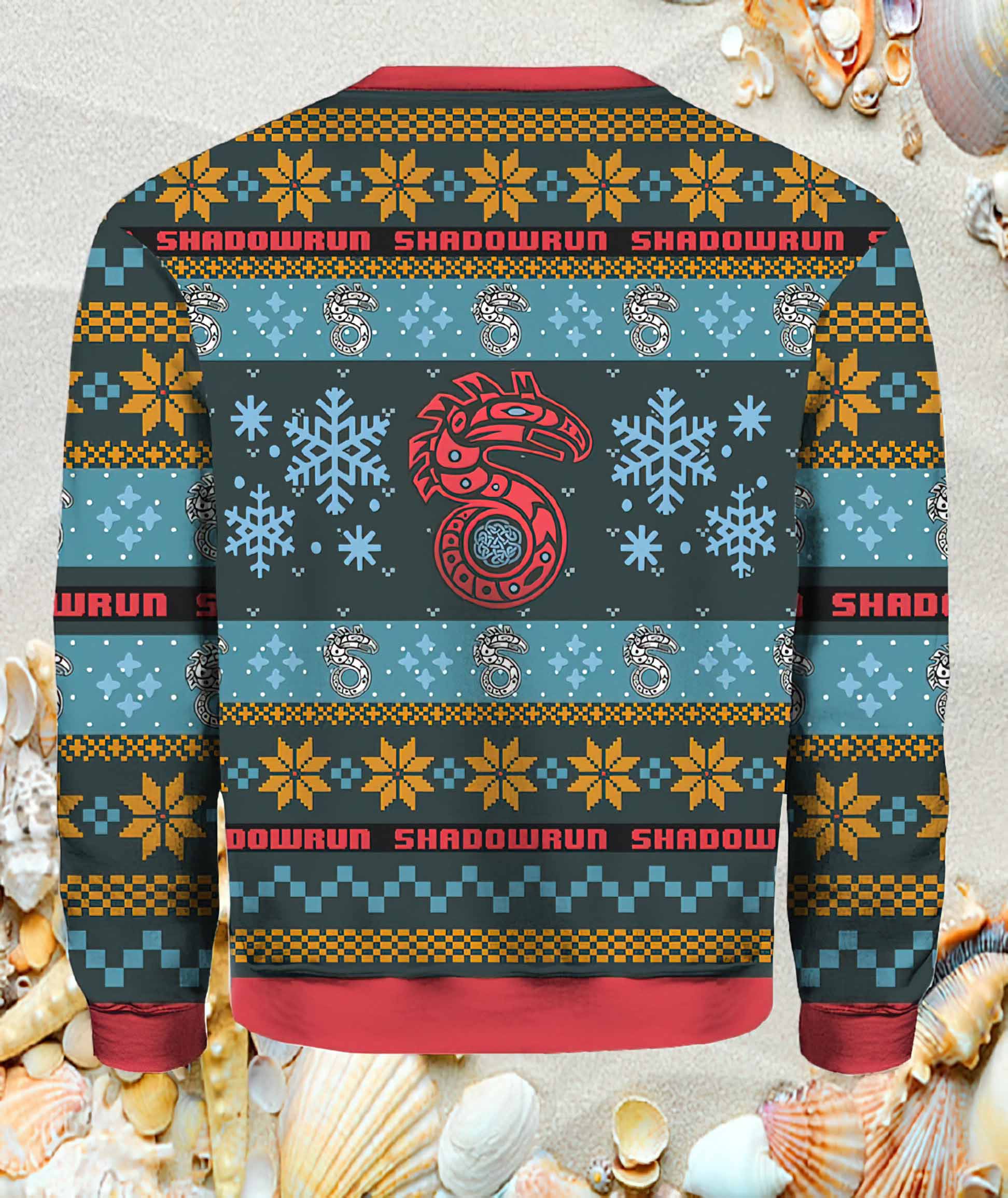 Shadowrun Board Games Christmas Ugly Sweater Shadowrun Board Games Christmas Ugly Sweater