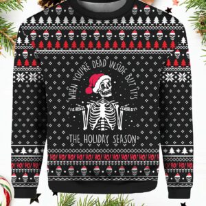 Skull Santa when youre dead inside Christmas sweater.jpg