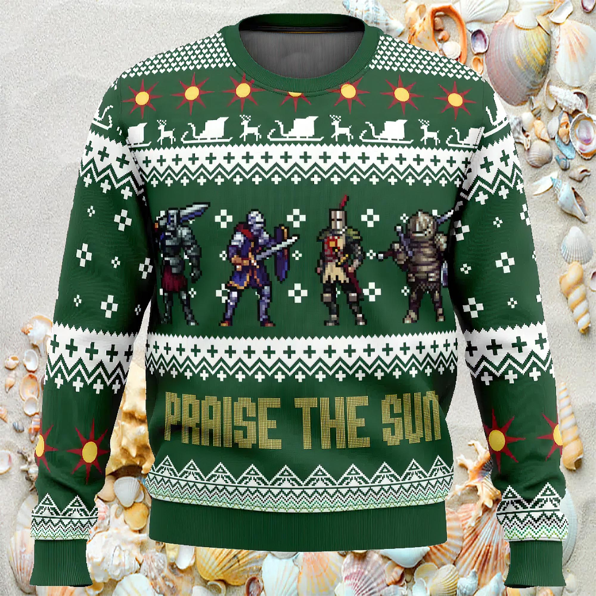 Souls Squad Dark Souls Ugly Christmas Sweater Souls Squad Dark Souls Ugly Christmas Sweater