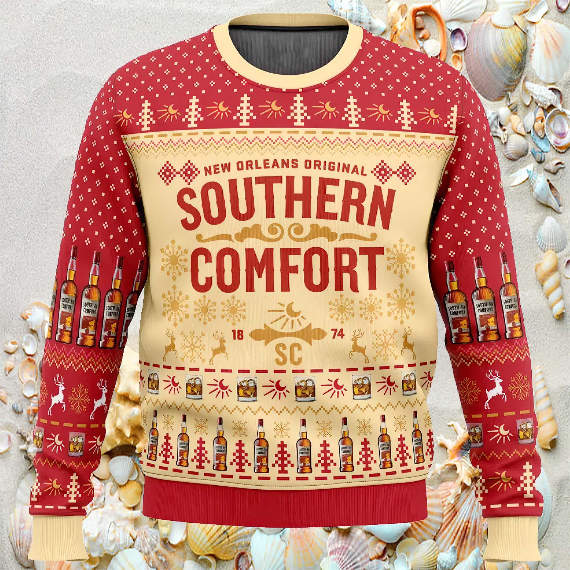 Southern Comfort Ugly Christmas Sweater Southern Comfort Ugly Christmas Sweater