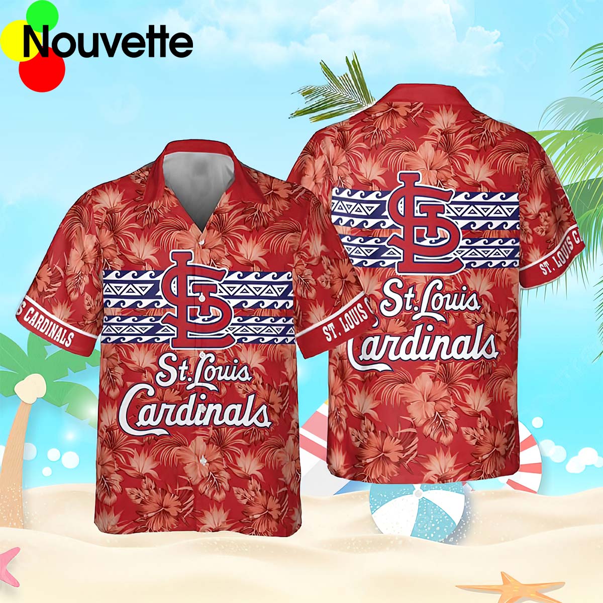 Cardinals Tropical Hawaiian Shirt Cardinals Tropical Hawaiian Shirt