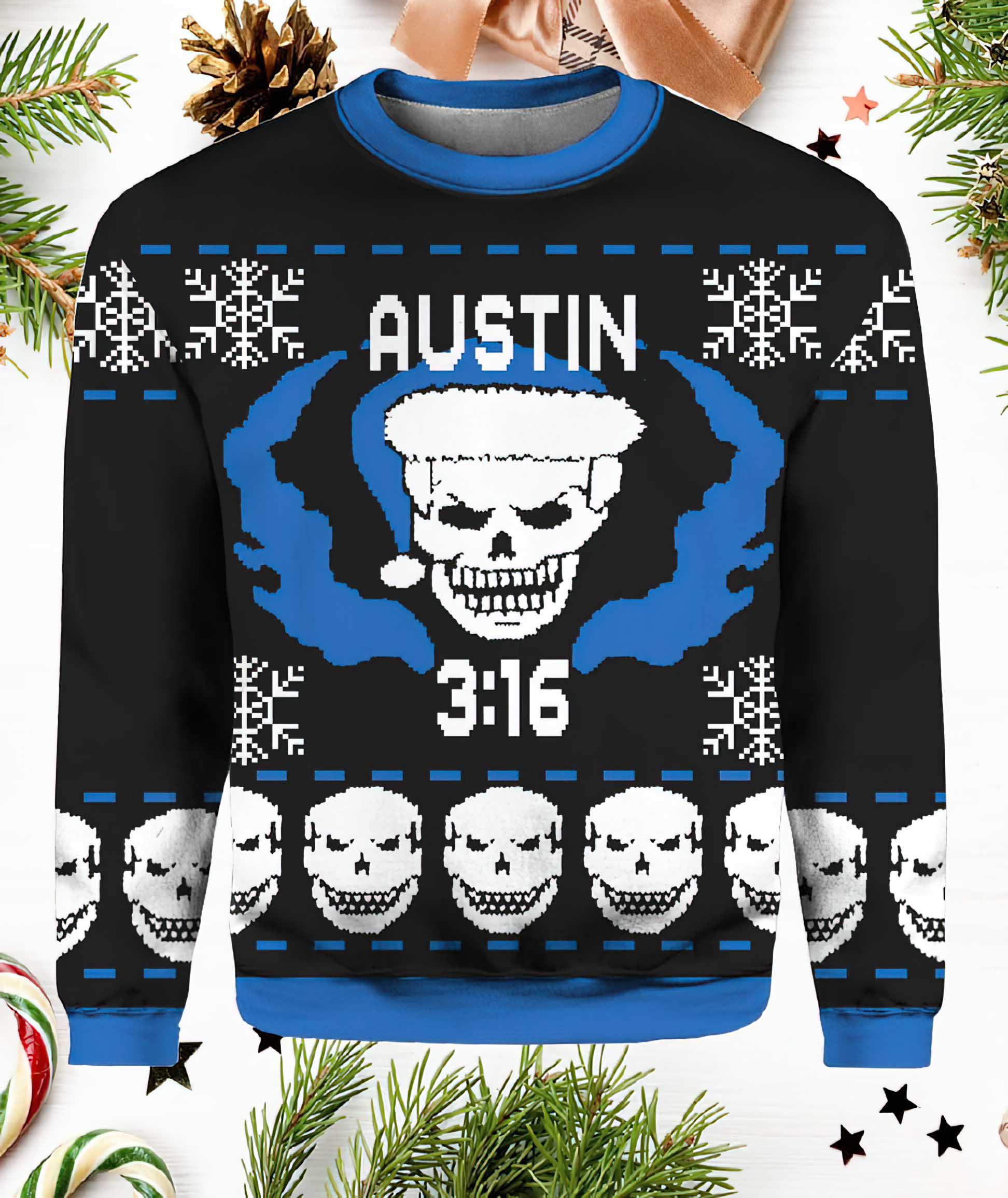 Stone Cold Steve Austin 316 Ugly Christmas Sweater