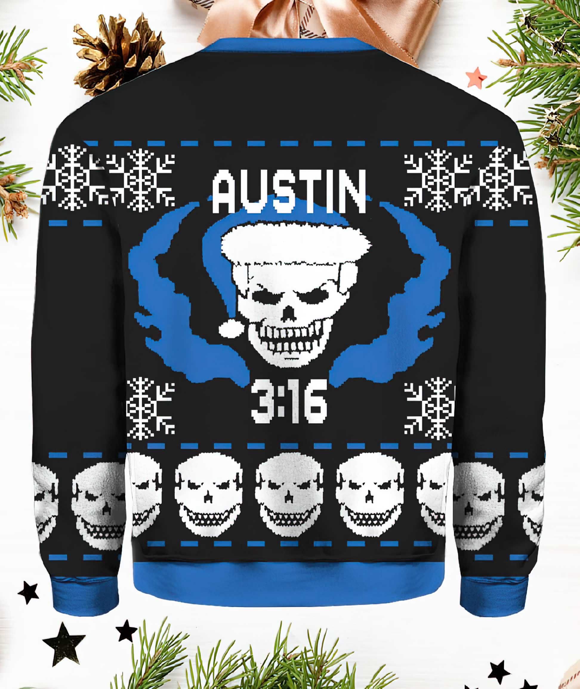 Stone Cold Steve Austin 316 Ugly Christmas Sweater Stone Cold Steve Austin 316 Ugly Christmas Sweater