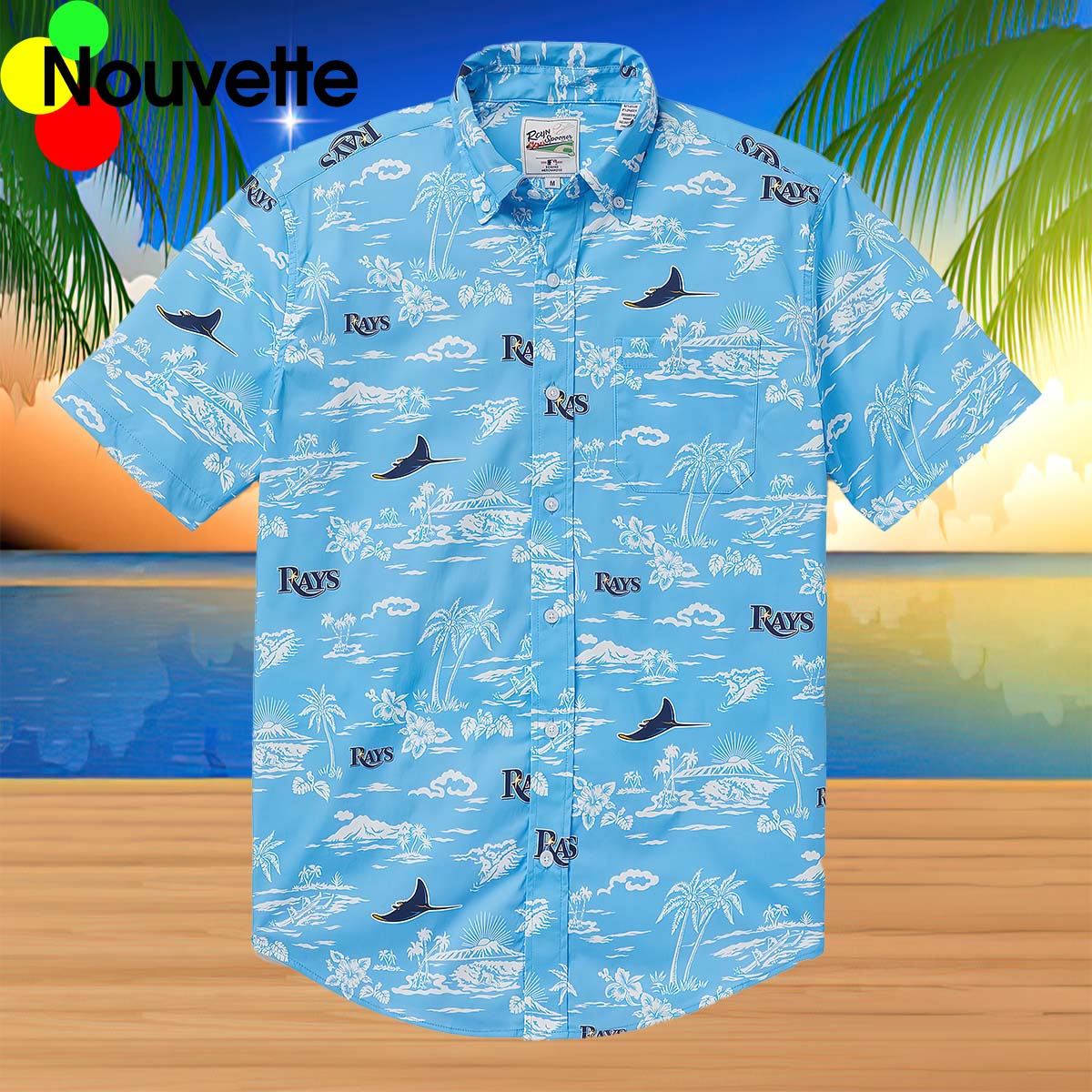 Tampa Bay Rays Palm Tree Hawaiian Shirt Tampa Bay Rays Palm Tree Hawaiian Shirt