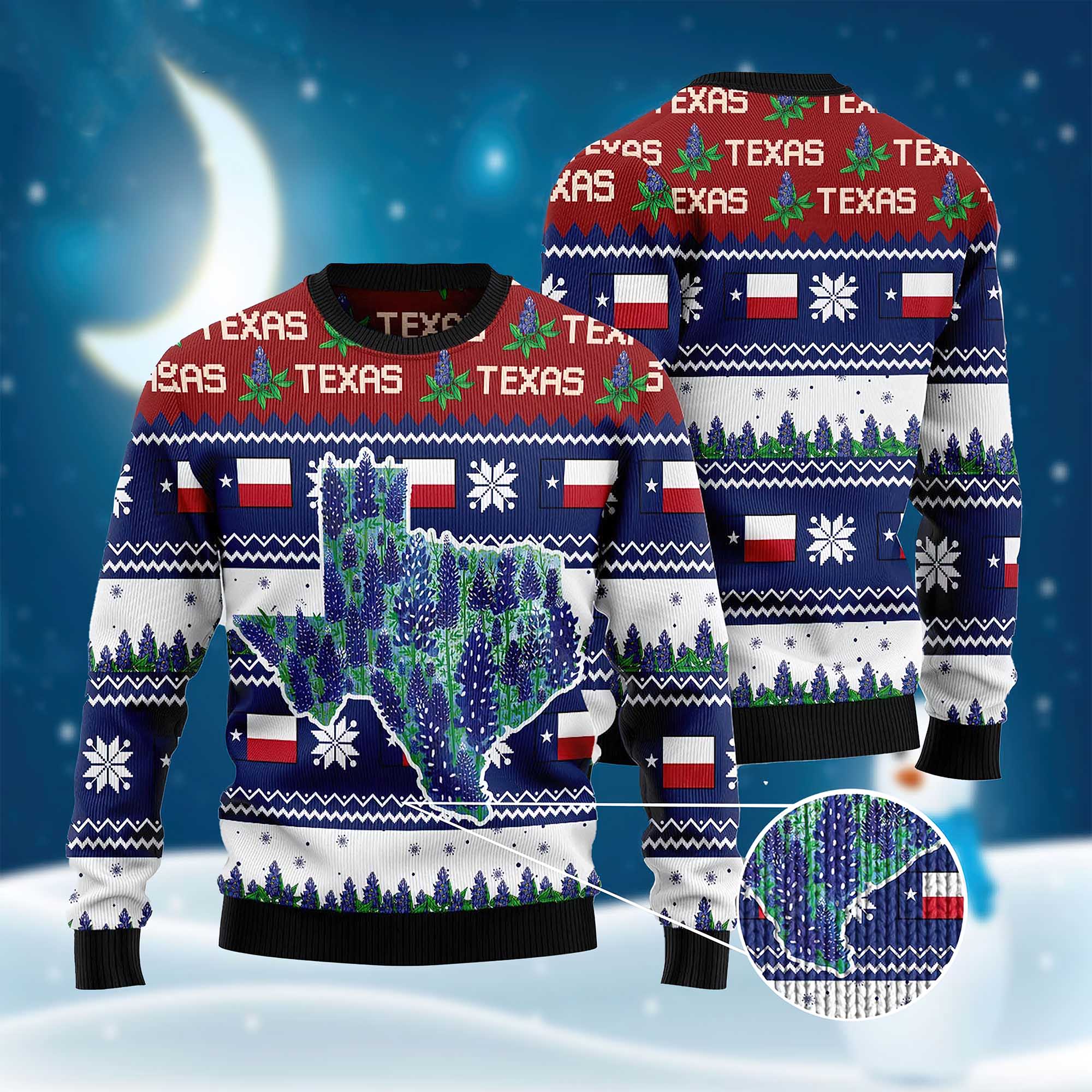 Texas Awesome Ugly Christmas Sweater Texas Awesome Ugly Christmas Sweater