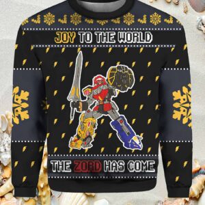 The Zord Has Come Power Rangers Ugly Christmas Sweater.jpg