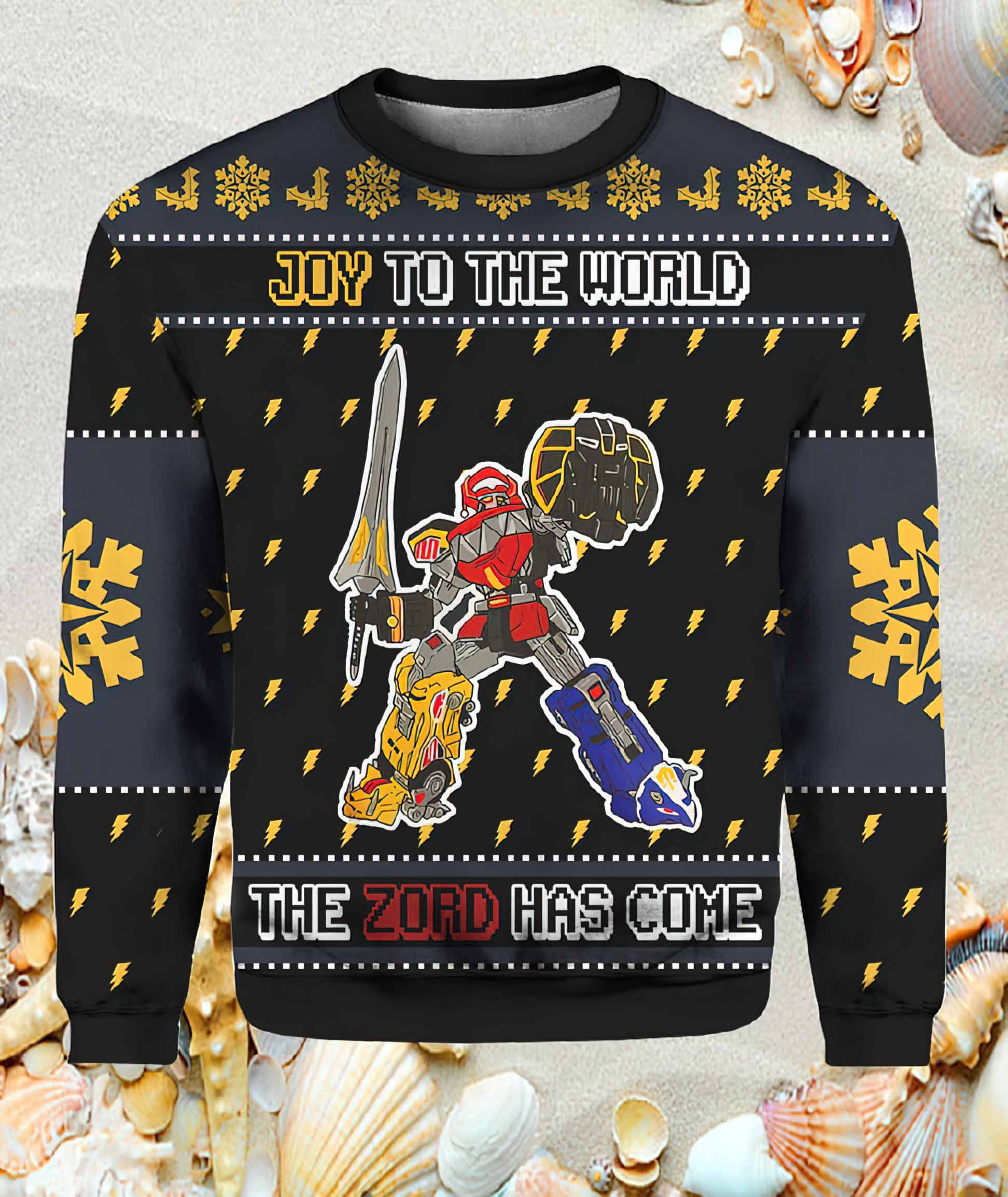 The Zord Has Come Power Rangers Ugly Christmas Sweater