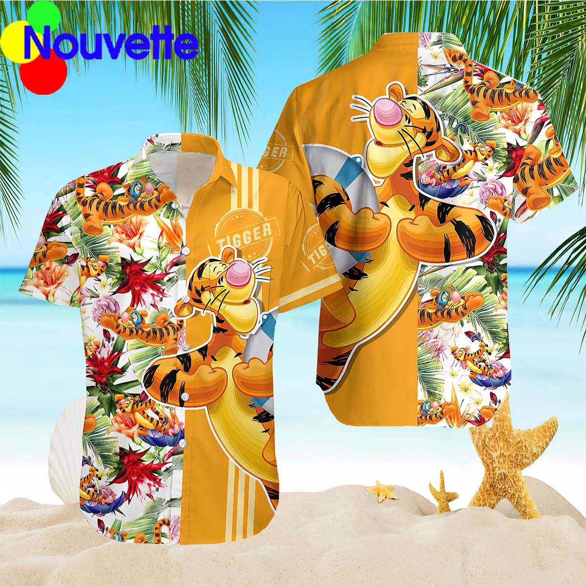 Tiger Floral Hawaiian Shirt