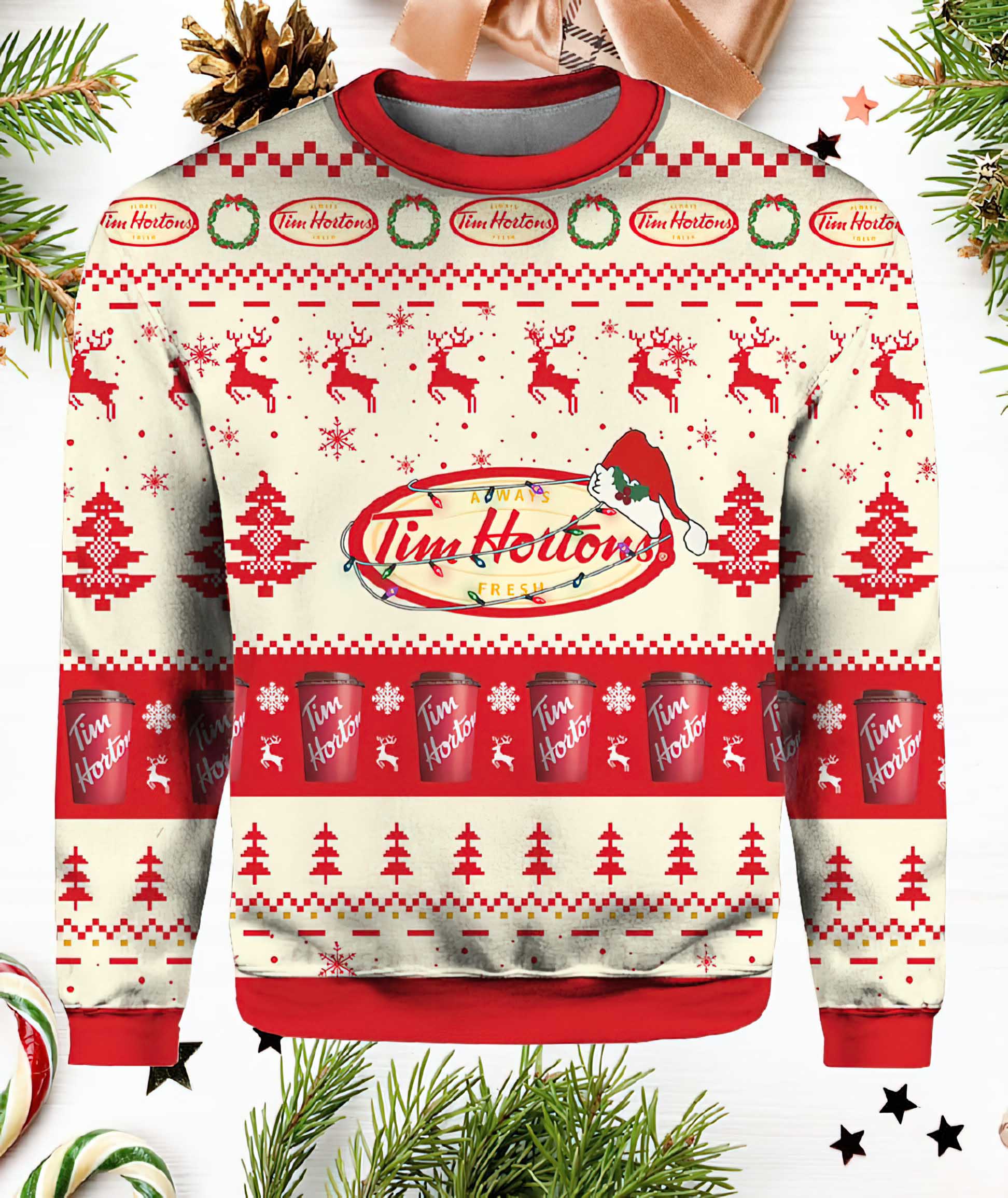 Tim Hortons Ugly Christmas Sweater