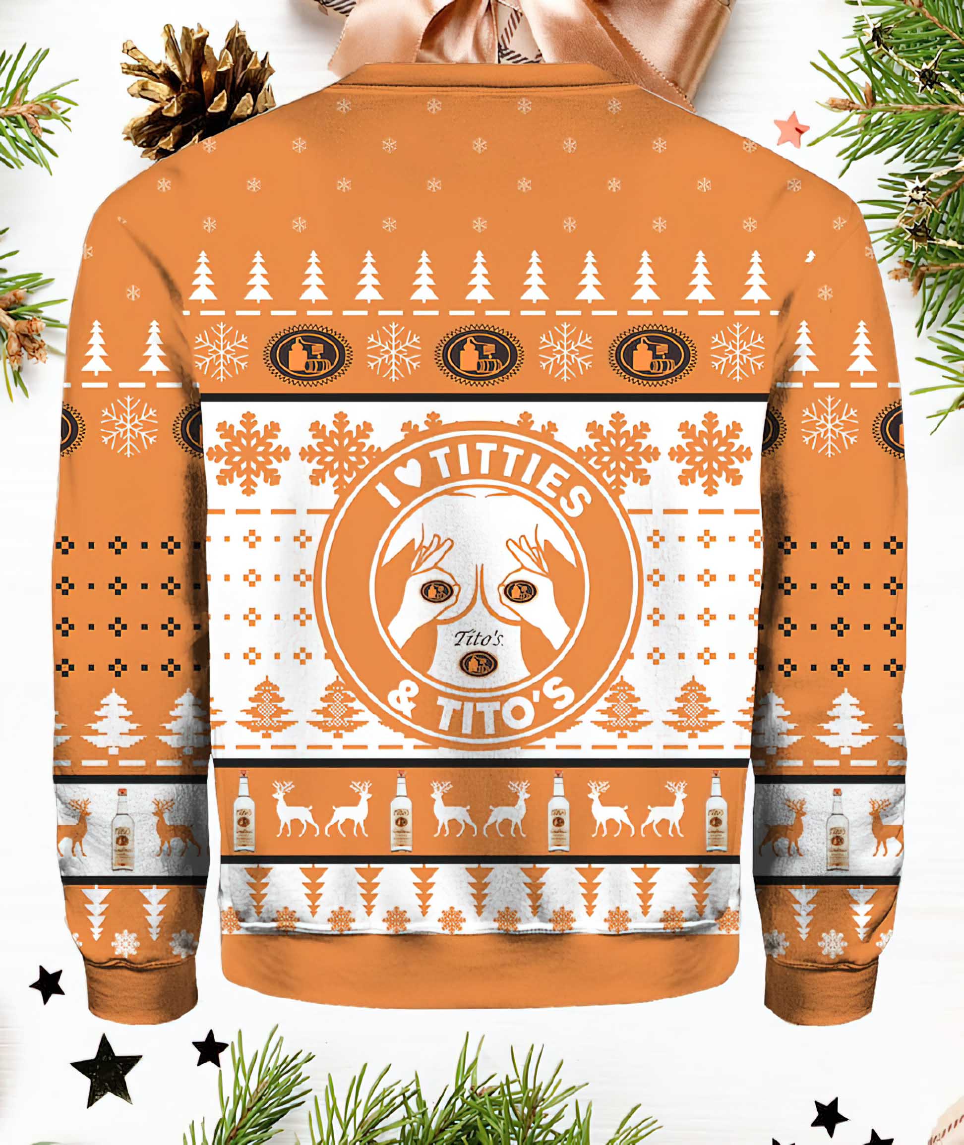 Tito’S Titties Ugly Christmas Sweater Tito’S Titties Ugly Christmas Sweater