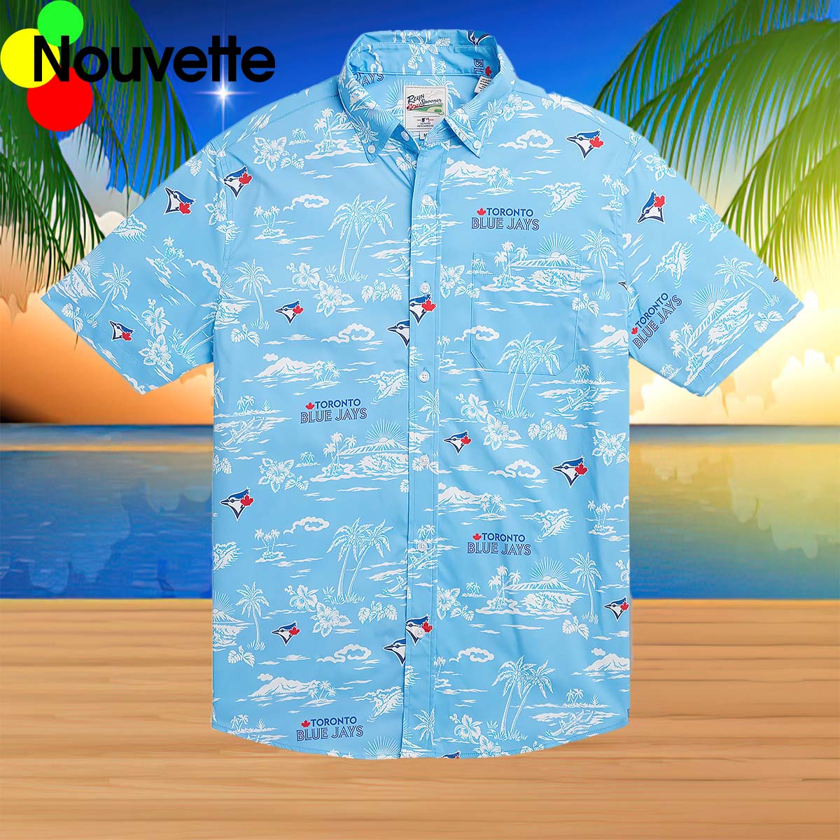 Toronto Blue Jays Palm Tree Hawaiian Shirt Toronto Blue Jays Palm Tree Hawaiian Shirt