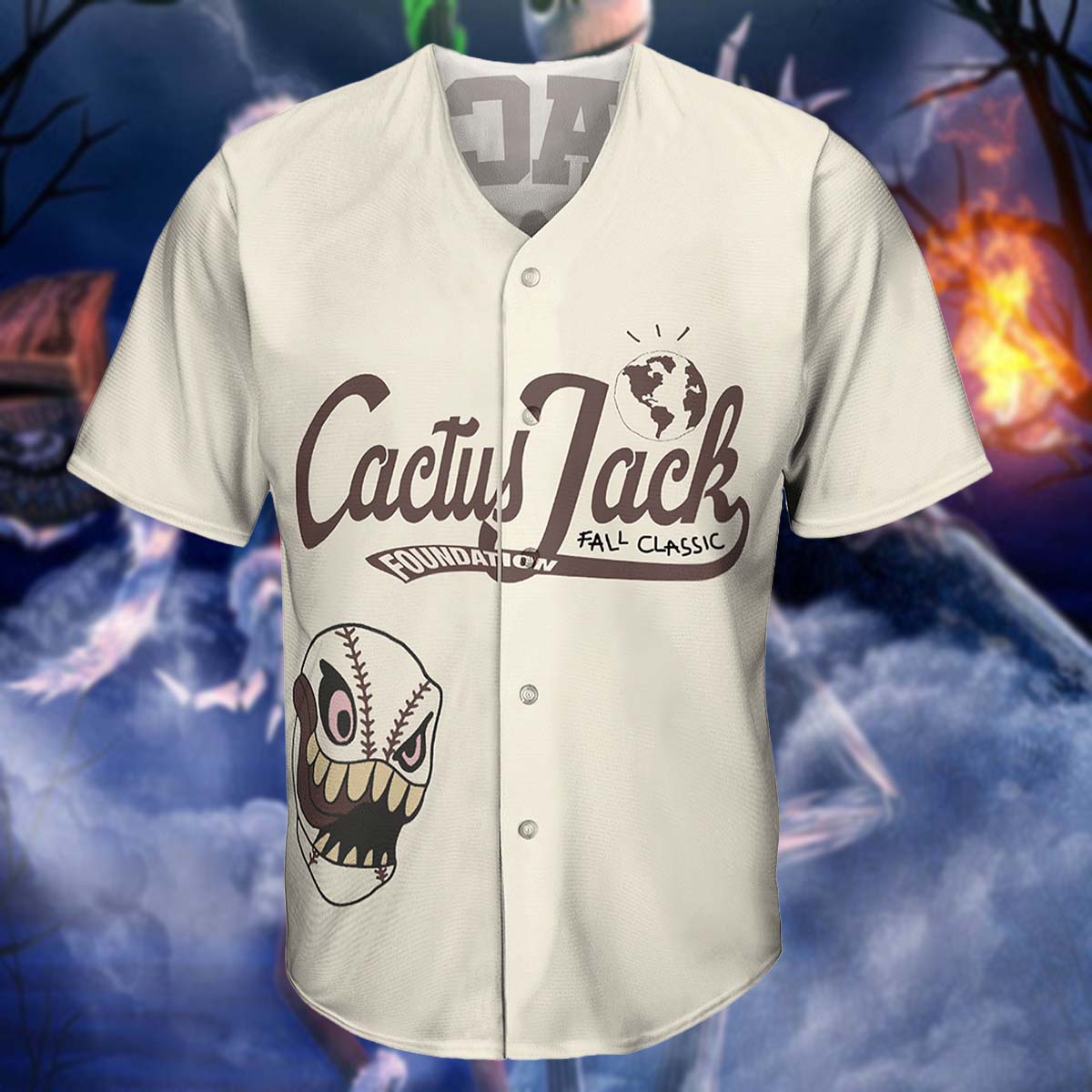 Travis Scott Cactus Jack Foundation Fall Classic Baseball Jersey Travis Scott Cactus Jack Foundation Fall Classic Baseball Jersey