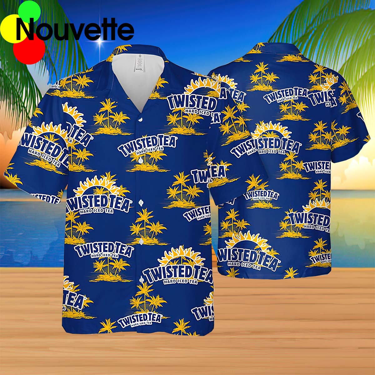 Twisted Tea Palm Tree Hawaiian Shirt Twisted Tea Palm Tree Hawaiian Shirt