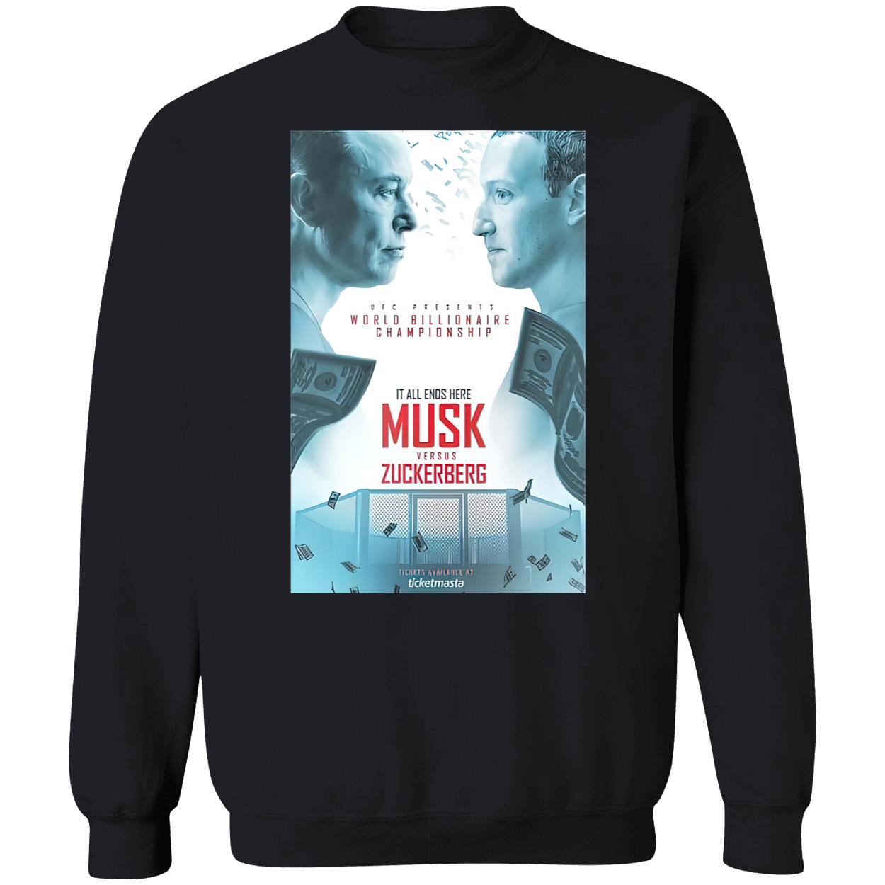 Ufc Presents Elon Musk Vs Mark Zuckerberg For World Billionaire Championship Shirt Ufc Presents Elon Musk Vs Mark Zuckerberg For World Billionaire Championship Shirt