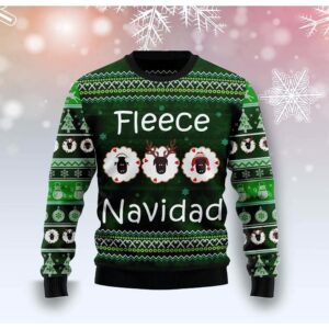 Sheep Fleece Navidad Christmas Sweater