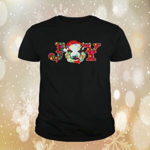 Cow Santa Joy Christmas Shirt